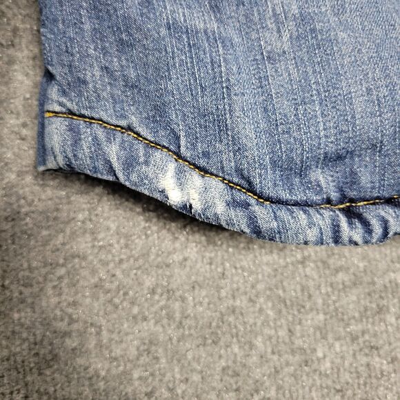 LEVI STRAUSS Sherpa Lined Denim Jean Jacket Trucker Snap Front SIZE XS - Picture 5 of 16